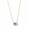 Women's All-match Twelve Birthstone Pendant Stainless Steel Necklace