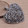 Hollow Flower Love Pendant European And American