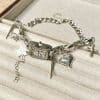 Dark Style Multi-layer Cross Necklace Twin Clavicle Chain