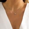 Simple Stainless Steel Pendant Necklace For Women