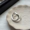 Brass Chalcedony Double-layer Ring High-grade Girl