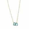 Women's All-match Twelve Birthstone Pendant Stainless Steel Necklace