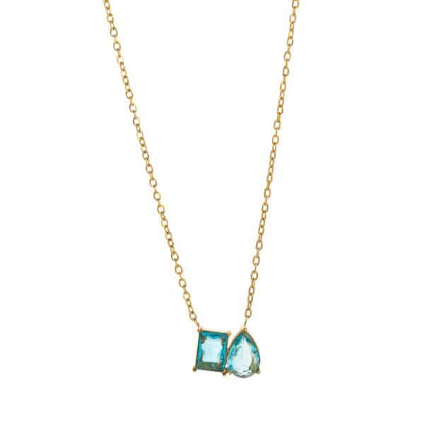 Women's All-match Twelve Birthstone Pendant Stainless Steel Necklace