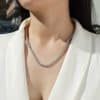 New Personality Affordable Luxury Style 925 Silver Necklace Women