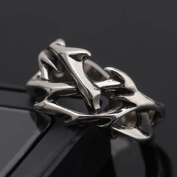 Thorn Men's Trendy Versatile Personality Thorn Flower Ring