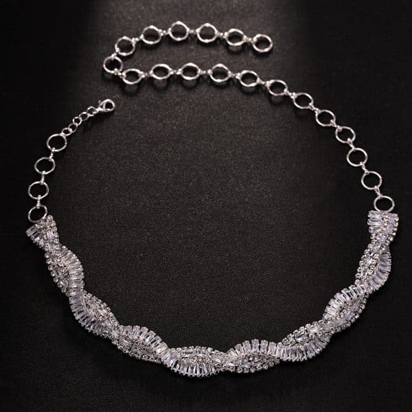 Cross Rhinestone Necklace Female Fashion