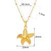 Starfish Beach Stainless Steel Shell Necklace