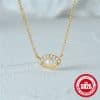 Fashion Personality Pearl Devil's Eye Necklace