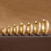 Trendy Circle Zircon Perforated Stud Earrings
