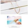 Women's Heart-shaped Pink Crystal Synthetic Pendant Necklace