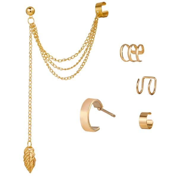 No Pierced Ear Clip Set Creative Simple Alloy