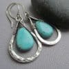 925 Turquoise Drop Earrings