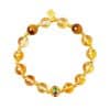 Yellow Transparent Glass Women Bracelet