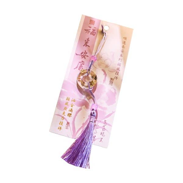 Gold-sprinkling Acrylic Pendant Smooth Chang'an