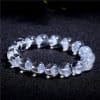 Women's Natural White Ghost Pyramid Bracelet