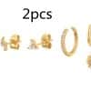 Creative Versatile Personality Simplicity Tassel Chain Earring Set