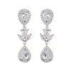 Classic Retro Temperament Long Water Drop Zircon Earrings