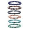 Natural Gemstone Bracelet Vintage Stone Beads Men Women Jewelry
