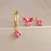 Fashion Diamond-embedded Wear Earring Set