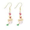 Christmas Creative New Long Oil Drop Earrings Simple