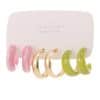 Fashion Punk C-shaped Circle Pearl Set Earrings