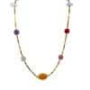 Color Agate Light Luxury Minority Advanced Sense Natural Stone Necklace