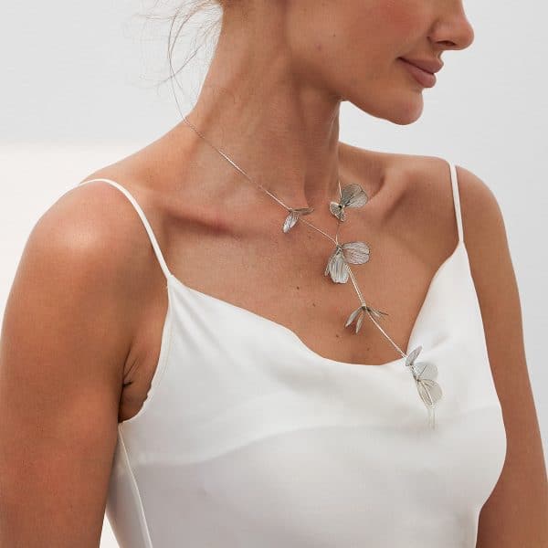 Ginkgo Leaf Tassel Three-dimensional Niche Retro High Sense Necklace Women
