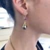 Elegant Drop-shaped Elegant Gold-plated Earrings