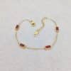 European And American Fashion Cool Colorful Rectangular Gem Bracelet