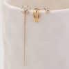 Gold Fashion Personality Small Irregular Flower Pin Three-piece Set Of Copper Micro-inlaid Zircon Earrings