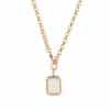 European And American Retro Personalized Glass Box Necklace