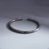 Vintage Distressed Cylindrical Simple Opening Bracelet
