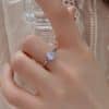 Women's Stylish Simple And Versatile Moonstone Ring
