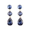Women's Drop Shape Glass Gemstone Earrings