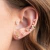 Korean Style Geometric Stud Ear Stud Set