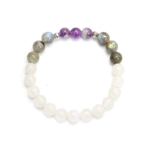 Bohemian Necklace 108 Glitter Stones Amethyst Lantern