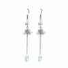 Women's Lotus Water Drop Fringe Earrings