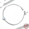 Simple White Gold Plated Zircon Heart-shaped Fashion Ornament