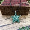 Creative Ocean Style Art Starfish Inner Spiral Necklace