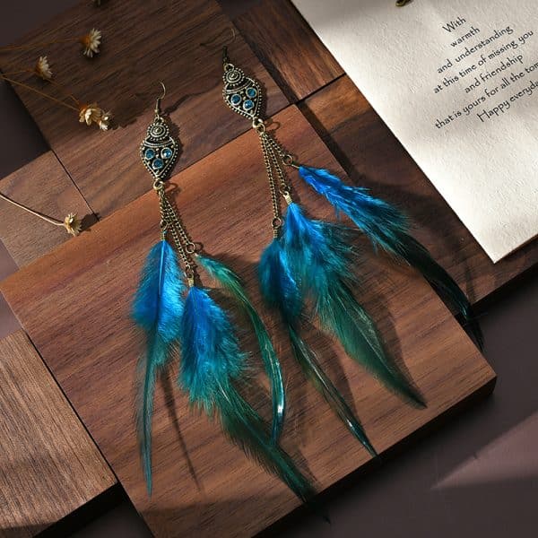 Drop Shaped Point Diamond Chain Tassel  Earrings