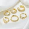 Women's Retro Gorgeous Diamond Earrings Set