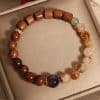 Yellow Pear Yellow Tower Crystal Ebony Amethyst Bracelet