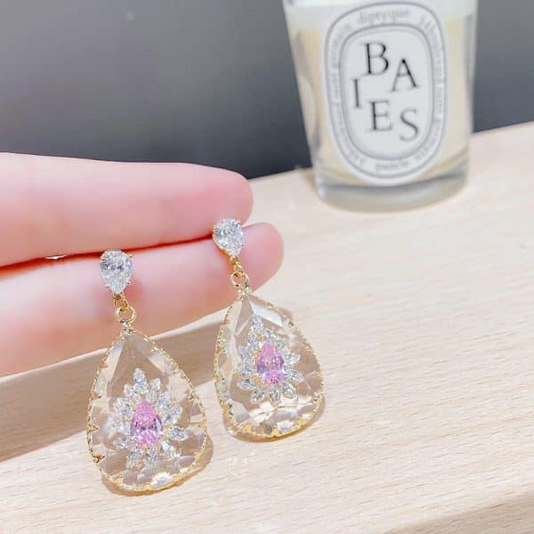 Transparent Drop Earrings Exaggerated And Refreshing Personality