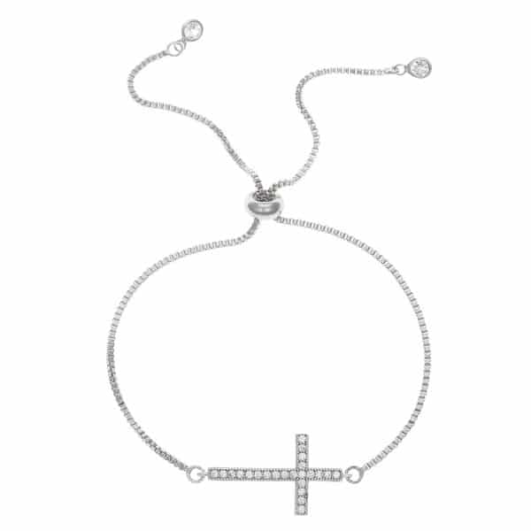 Women's Diamond Pull-out Cross Bracelet