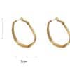 925 Silver Needle Geometric Circle Earrings Retro Temperament Earrings