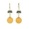 Yellow Beeswax Autumn Simplicity Water Drop Earrings