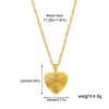 18K Real Gold Pleated Small Round Brand Light Luxury Necklace