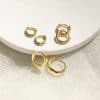 Smooth Ear Buckle Set 18K No Fading