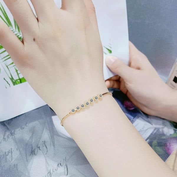 Bracelet Copper Zircon Women's Simple All-match Accessories