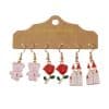 Cute Pattern Pendant And Earrings Set Small And Personalized
